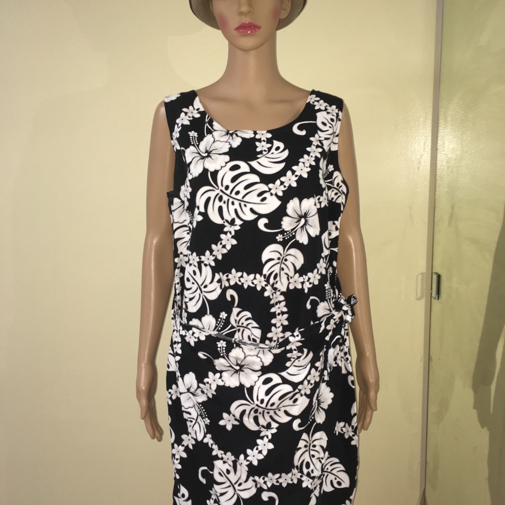 Hilo Hattie women pod shoulder Hawaiian floral XL